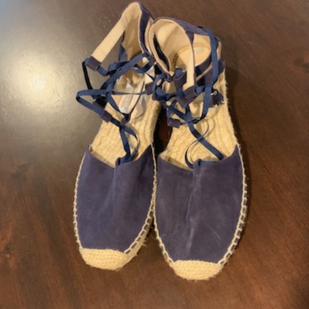 Boden Navy Suede Espadrille
